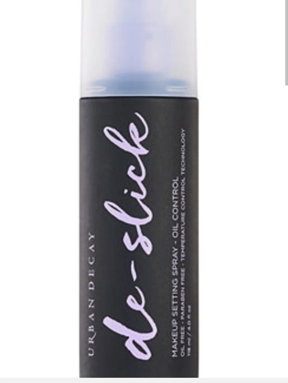 Urban Decay de-slick Oil Control Makeup Setting Spray — Black